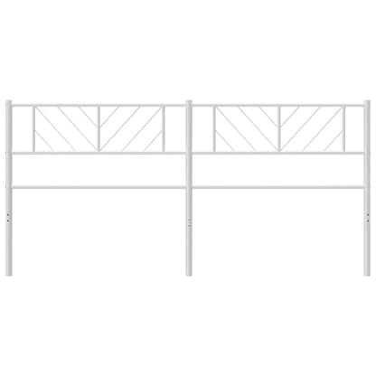 Kopfteil Metall Weiß 200 cm - Pazzar.ch