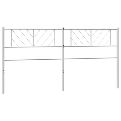 Kopfteil Metall Weiß 200 cm - Pazzar.ch