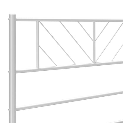 Kopfteil Metall Weiß 200 cm - Pazzar.ch