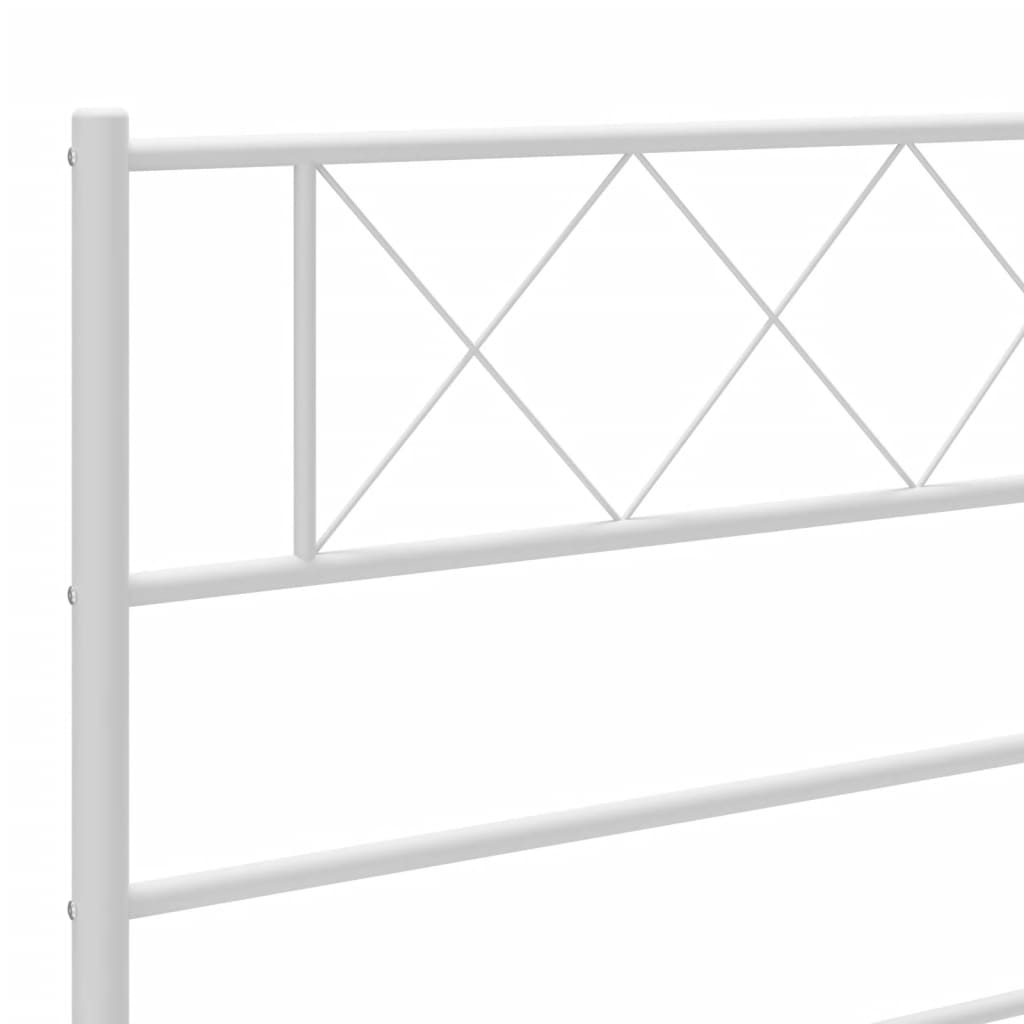 Kopfteil Metall Weiß 75 cm - Pazzar.ch