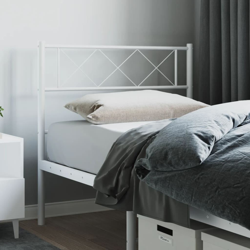 Kopfteil Metall Weiß 75 cm - Pazzar.ch