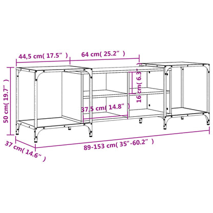 TV-Schrank Räuchereiche 153x37x50 cm Holzwerkstoff - Pazzar.ch
