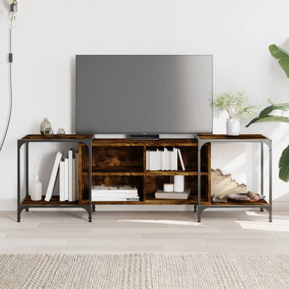 TV-Schrank Räuchereiche 153x37x50 cm Holzwerkstoff - Pazzar.ch