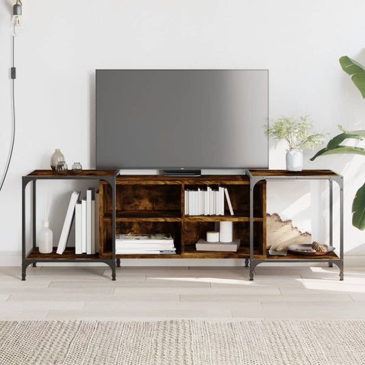 TV-Schrank Räuchereiche 153x37x50 cm Holzwerkstoff - Pazzar.ch