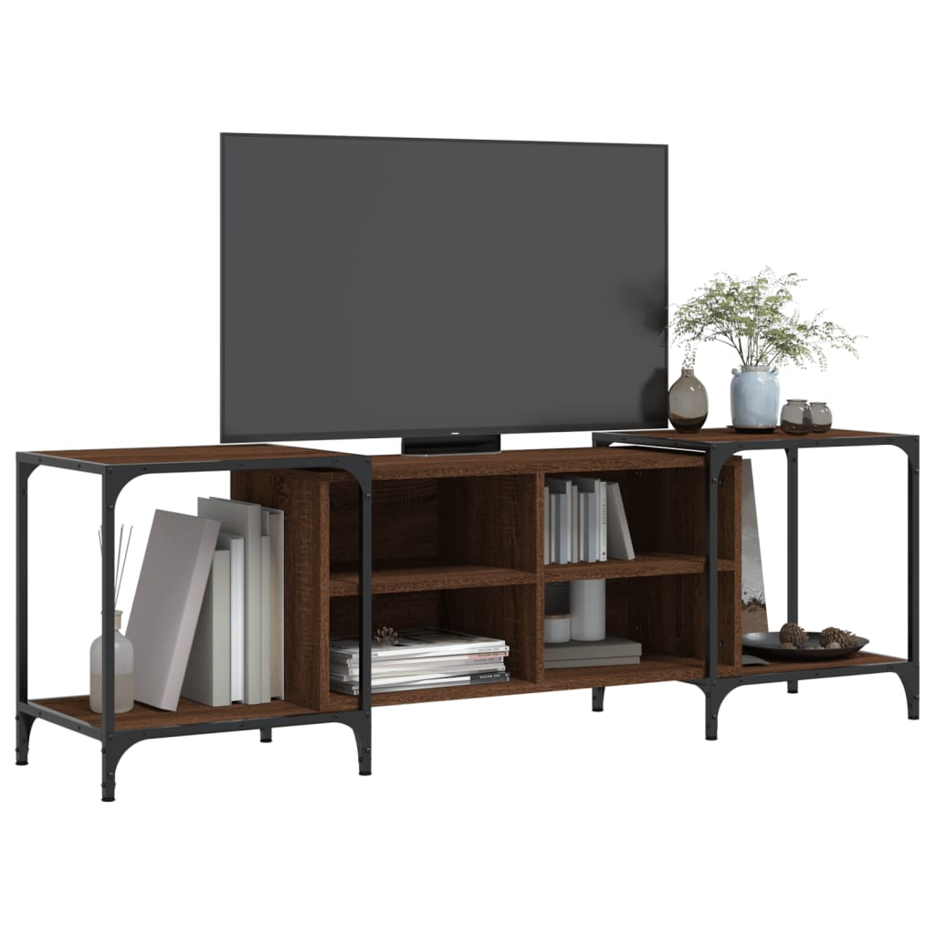 TV-Schrank Braun Eichen-Optik 153x37x50 cm Holzwerkstoff - Pazzar.ch