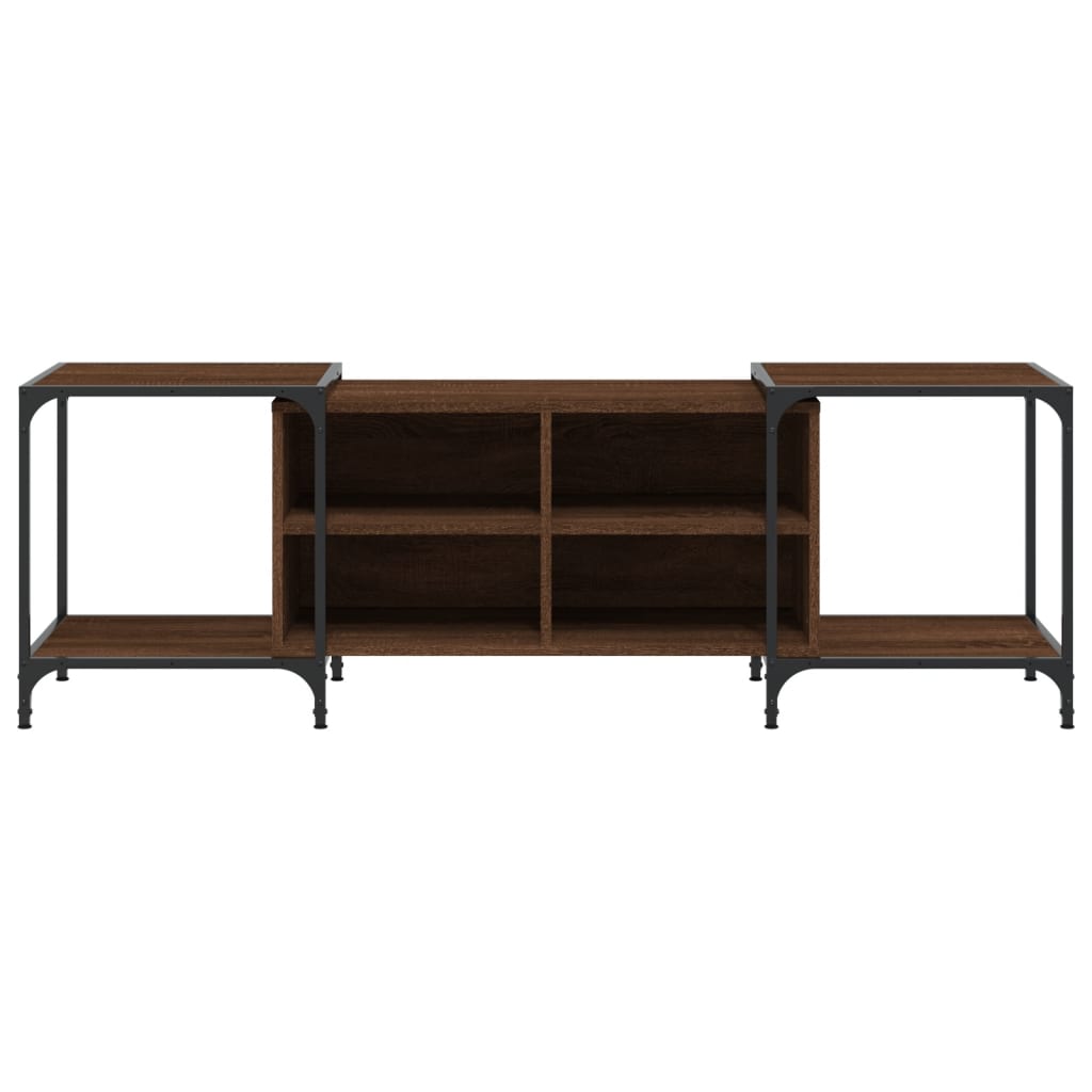 TV-Schrank Braun Eichen-Optik 153x37x50 cm Holzwerkstoff - Pazzar.ch