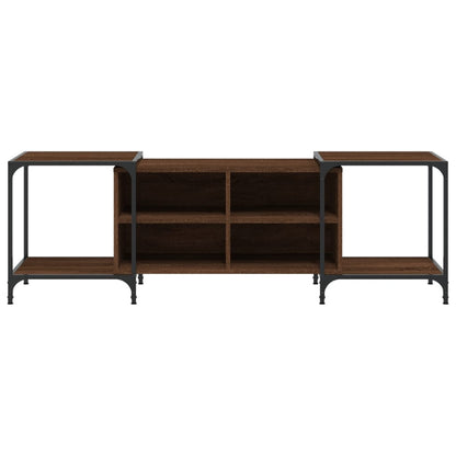 TV-Schrank Braun Eichen-Optik 153x37x50 cm Holzwerkstoff - Pazzar.ch