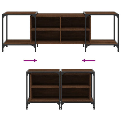 TV-Schrank Braun Eichen-Optik 153x37x50 cm Holzwerkstoff - Pazzar.ch