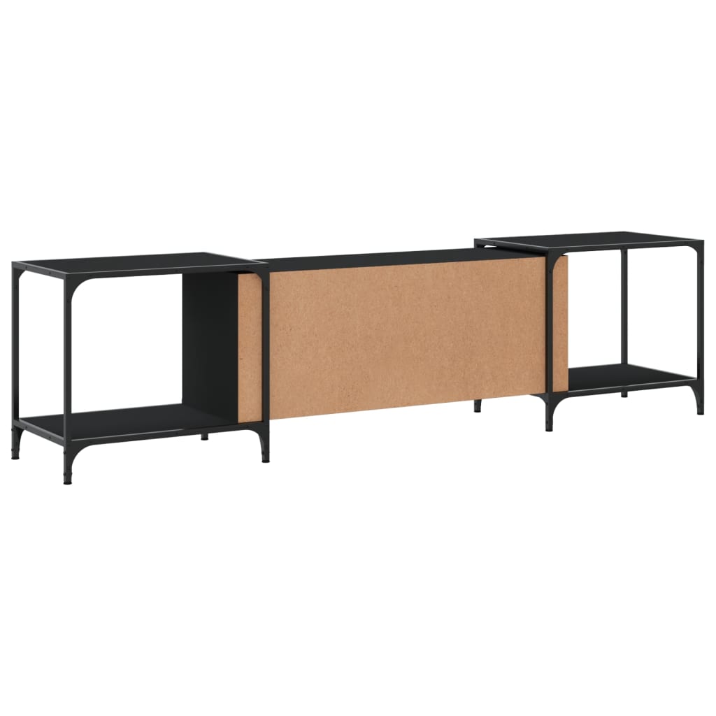 TV-Schrank Schwarz 203x37x50 cm Holzwerkstoff - Pazzar.ch
