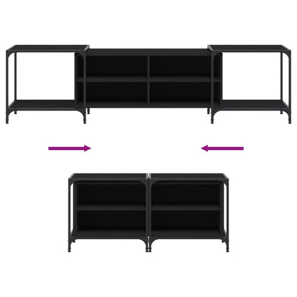 TV-Schrank Schwarz 203x37x50 cm Holzwerkstoff - Pazzar.ch