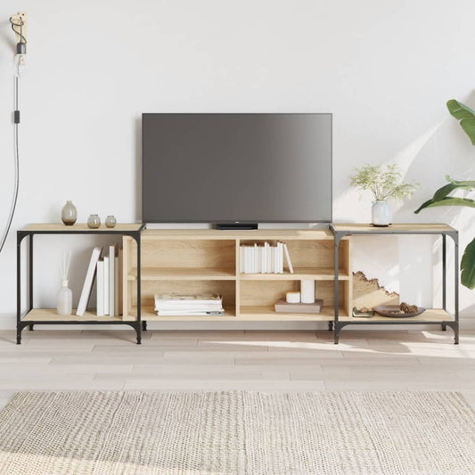 TV-Schrank Sonoma-Eiche 203x37x50 cm Holzwerkstoff - Pazzar.ch