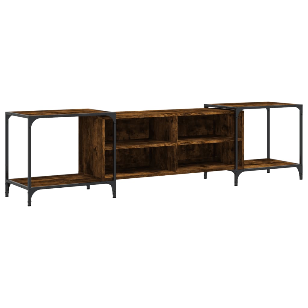 TV-Schrank Räuchereiche 203x37x50 cm Holzwerkstoff - Pazzar.ch