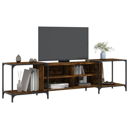 TV-Schrank Räuchereiche 203x37x50 cm Holzwerkstoff - Pazzar.ch