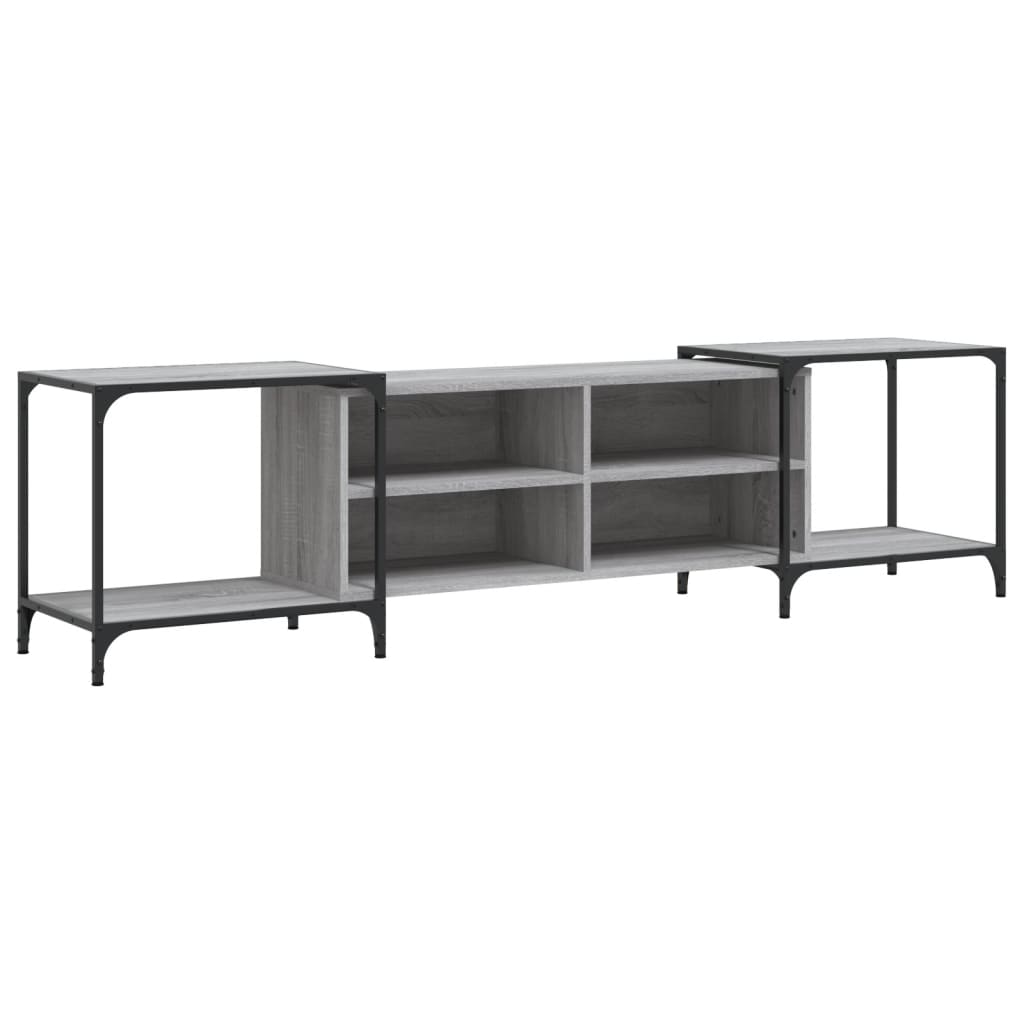 TV-Schrank Grau Sonoma 203x37x50 cm Holzwerkstoff - Pazzar.ch