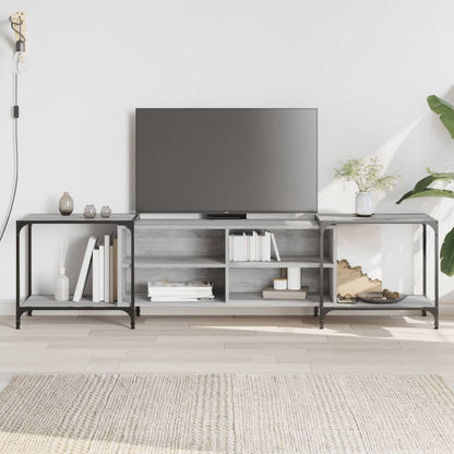 TV-Schrank Grau Sonoma 203x37x50 cm Holzwerkstoff - Pazzar.ch