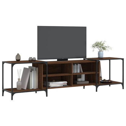 TV-Schrank Braun Eichen-Optik 203x37x50 cm Holzwerkstoff - Pazzar.ch
