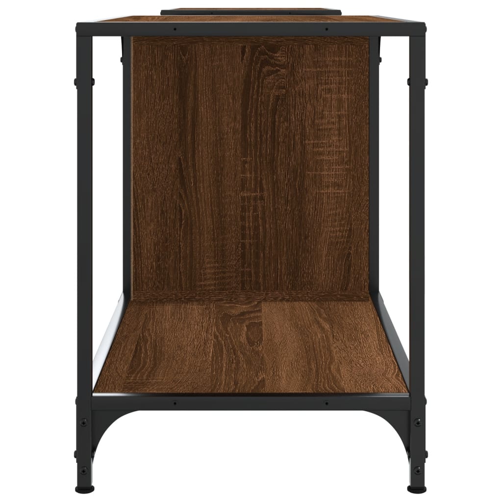 TV-Schrank Braun Eichen-Optik 203x37x50 cm Holzwerkstoff - Pazzar.ch