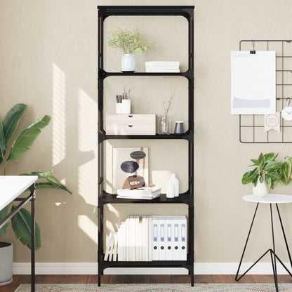 Bücherregal 5 Böden Schwarz 59x35x171 cm Holzwerkstoff - Pazzar.ch