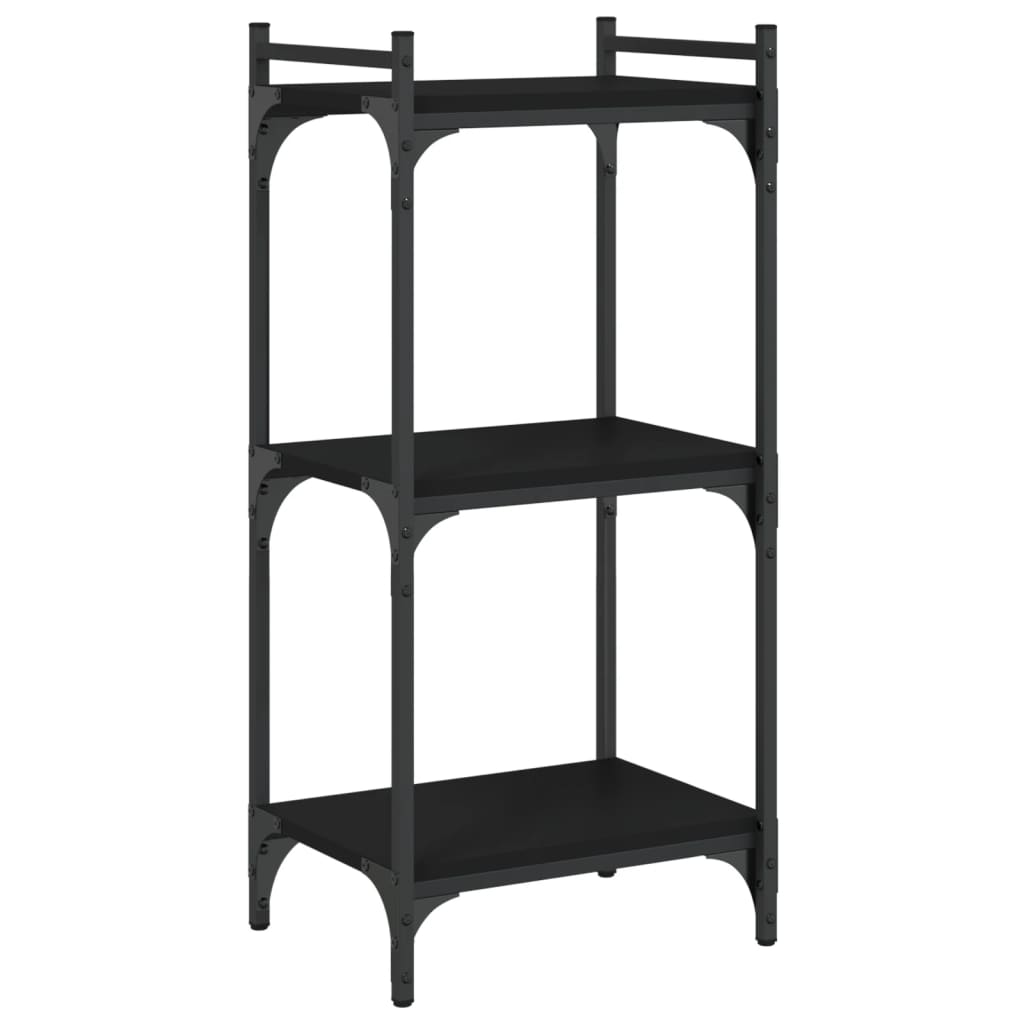 Bücherregal 3 Böden Schwarz 40x30x86 cm Holzwerkstoff - Pazzar.ch