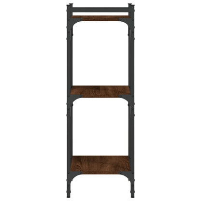 Bücherregal 3 Böden Braun Eichen-Optik 40x30x86cm Holzwerkstoff - Pazzar.ch
