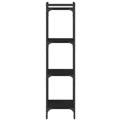 Bücherregal 4 Böden Schwarz 40x30x120 cm Holzwerkstoff - Pazzar.ch