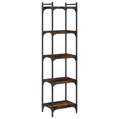 Bücherregal 5 Böden Räuchereiche 40x30x154 cm Holzwerkstoff - Pazzar.ch
