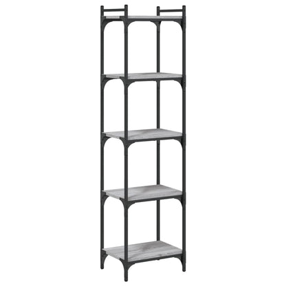 Bücherregal 5 Böden Grau Sonoma 40x30x154 cm Holzwerkstoff - Pazzar.ch