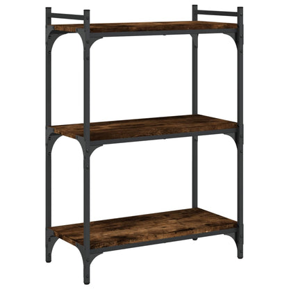 Bücherregal 3 Böden Räuchereiche 60x30x86 cm Holzwerkstoff - Pazzar.ch
