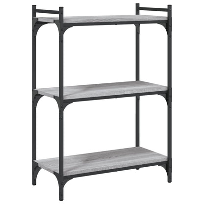 Bücherregal 3 Böden Grau Sonoma 60x30x86 cm Holzwerkstoff - Pazzar.ch