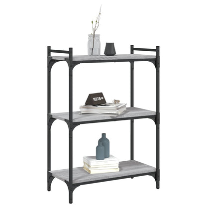Bücherregal 3 Böden Grau Sonoma 60x30x86 cm Holzwerkstoff - Pazzar.ch