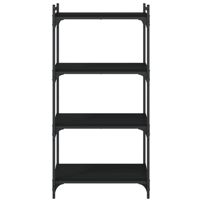 Bücherregal 4 Böden Schwarz 60x30x120 cm Holzwerkstoff - Pazzar.ch