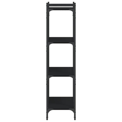 Bücherregal 4 Böden Schwarz 60x30x120 cm Holzwerkstoff - Pazzar.ch