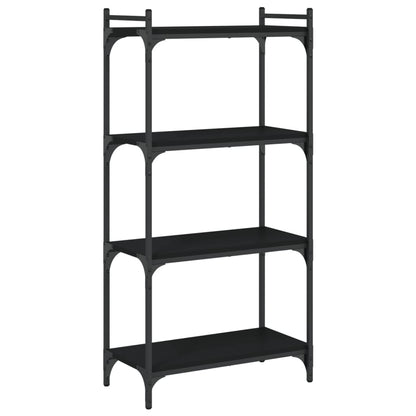Bücherregal 4 Böden Schwarz 60x30x120 cm Holzwerkstoff - Pazzar.ch