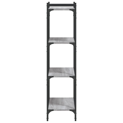 Bücherregal 4 Böden Grau Sonoma 60x30x120 cm Holzwerkstoff - Pazzar.ch