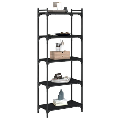 Bücherregal 5 Böden Schwarz 60x30x154 cm Holzwerkstoff - Pazzar.ch