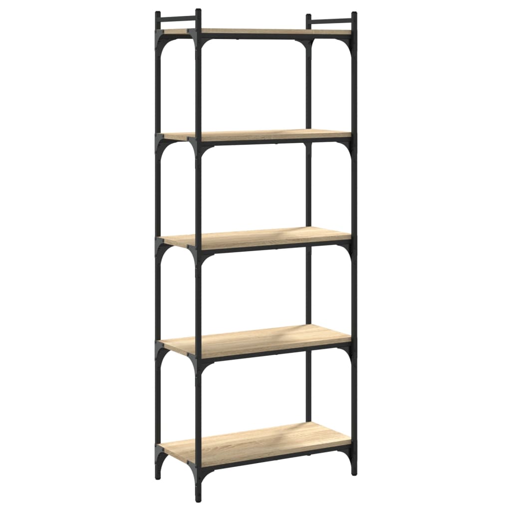 Bücherregal 5 Böden Sonoma-Eiche 60x30x154 cm Holzwerkstoff - Pazzar.ch