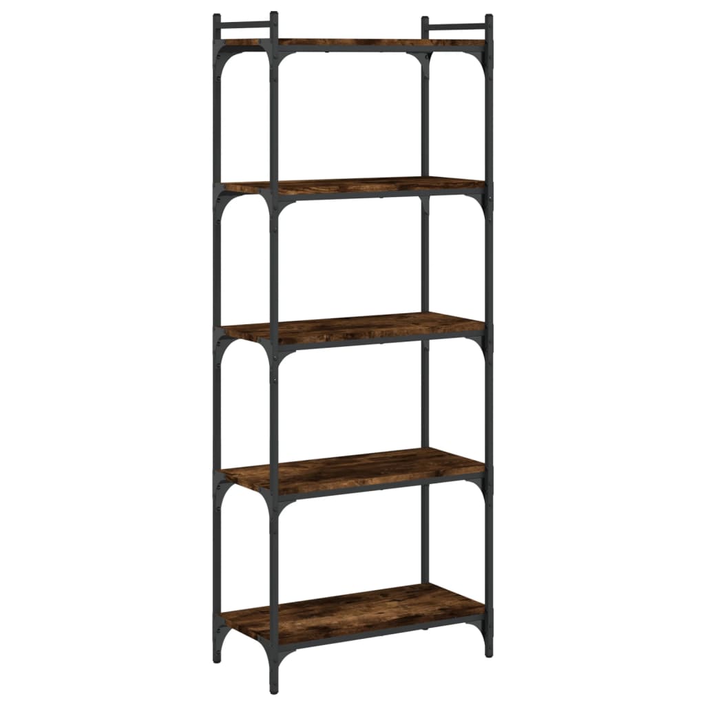 Bücherregal 5 Böden Räuchereiche 60x30x154 cm Holzwerkstoff - Pazzar.ch