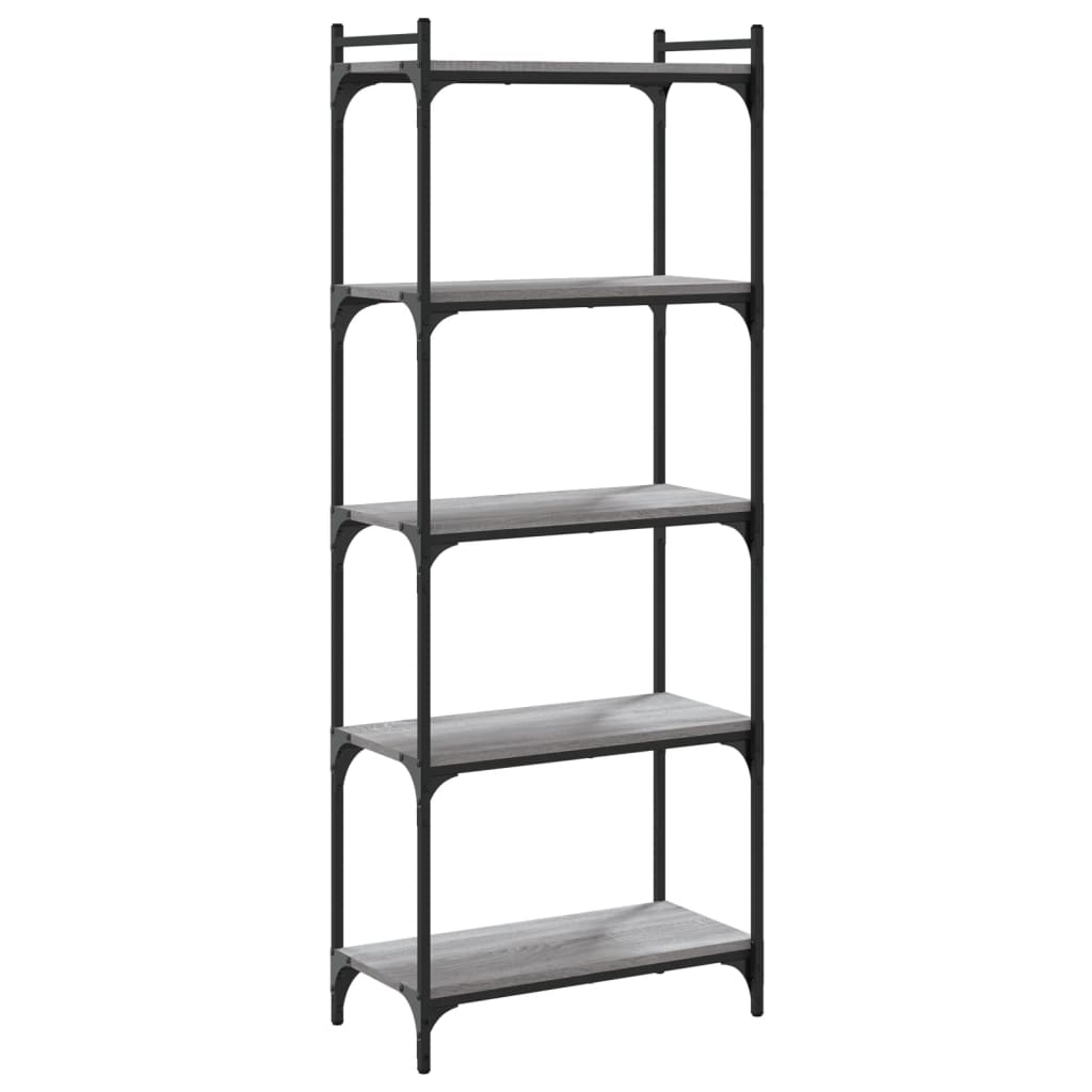 Bücherregal 5 Böden Grau Sonoma 60x30x154 cm Holzwerkstoff - Pazzar.ch