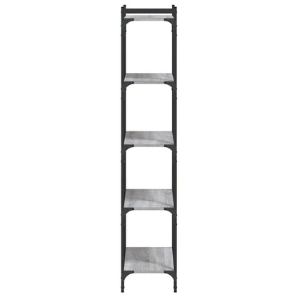 Bücherregal 5 Böden Grau Sonoma 60x30x154 cm Holzwerkstoff - Pazzar.ch
