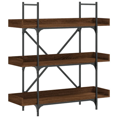 Bücherregal 3 Böden Braun Eichen-Optik 100x33x108,5 cm - Pazzar.ch