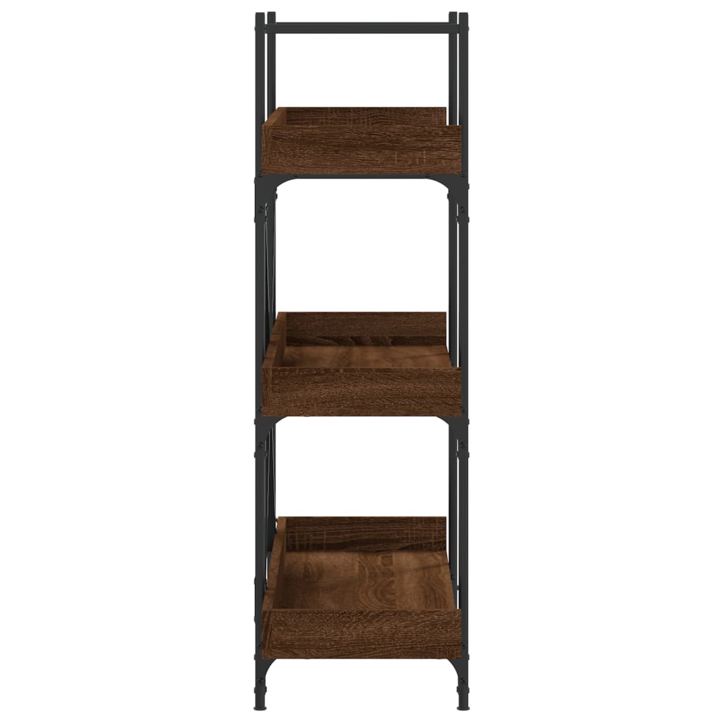 Bücherregal 3 Böden Braun Eichen-Optik 100x33x108,5 cm - Pazzar.ch