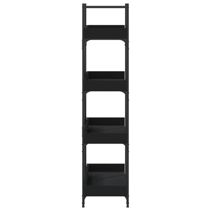 Bücherregal 4 Böden Schwarz 100x33x145,5 cm Holzwerkstoff - Pazzar.ch