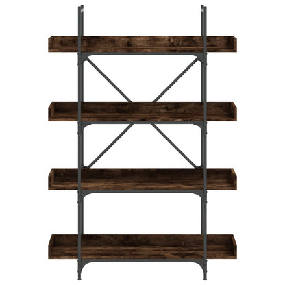 Bücherregal 4 Böden Räuchereiche 100x33x145,5 cm Holzwerkstoff - Pazzar.ch