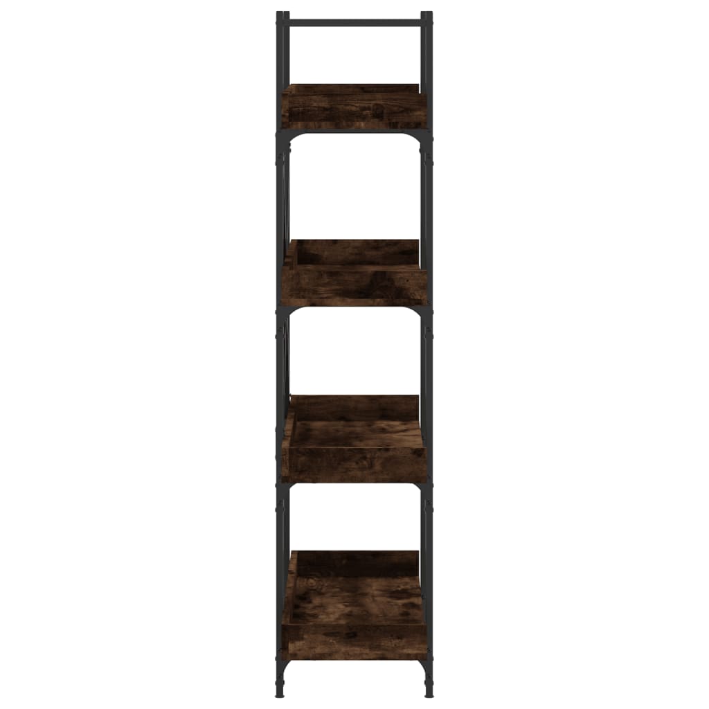 Bücherregal 4 Böden Räuchereiche 100x33x145,5 cm Holzwerkstoff - Pazzar.ch