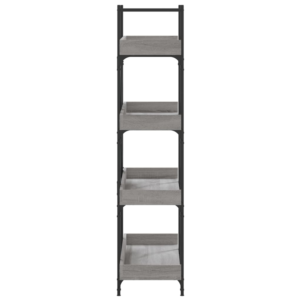 Bücherregal 4 Böden Grau Sonoma 100x33x145,5 cm Holzwerkstoff - Pazzar.ch