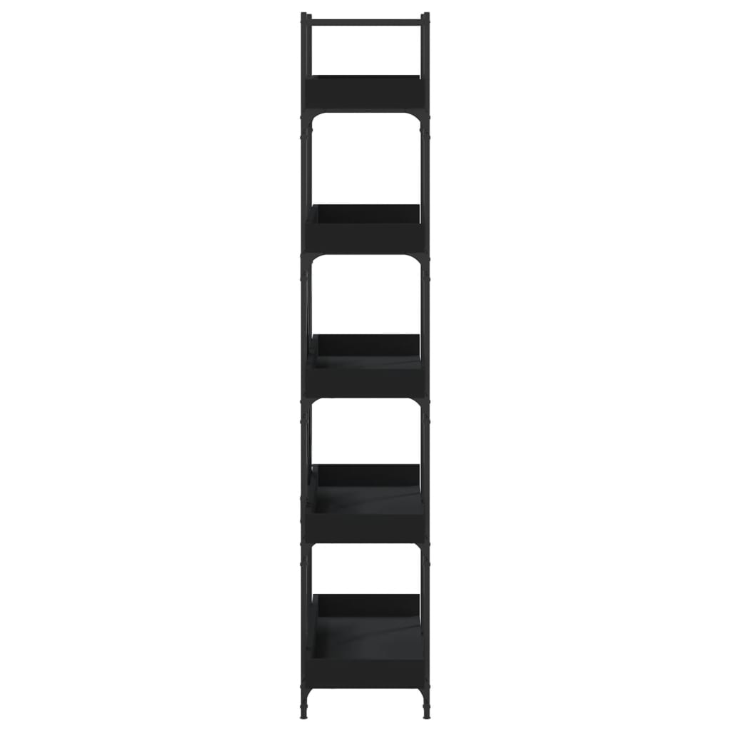 Bücherregal 5 Böden Schwarz 100x33x180,5 cm Holzwerkstoff - Pazzar.ch