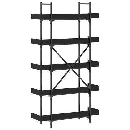 Bücherregal 5 Böden Schwarz 100x33x180,5 cm Holzwerkstoff - Pazzar.ch