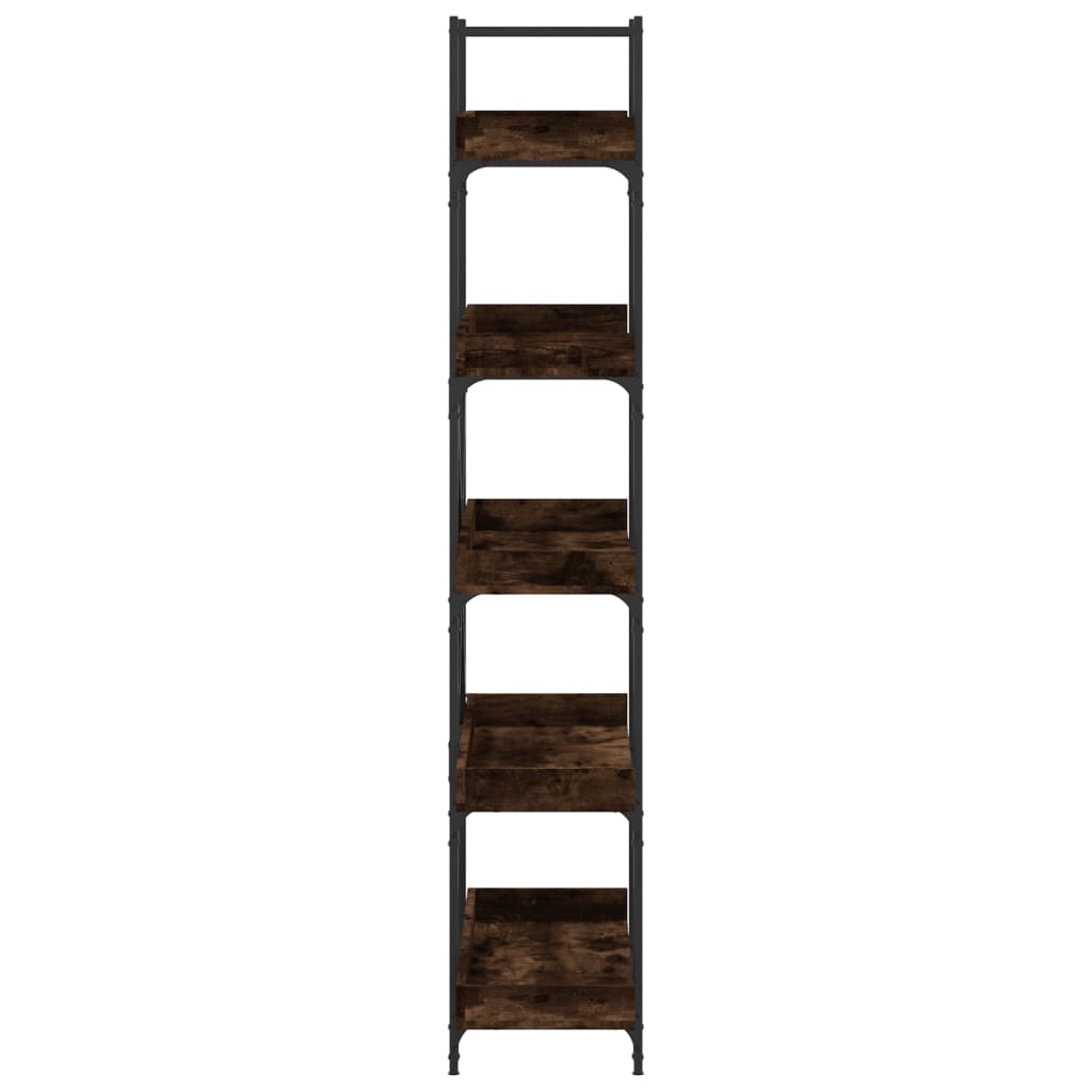 Bücherregal 5 Böden Räuchereiche 100x33x180,5 cm Holzwerkstoff - Pazzar.ch