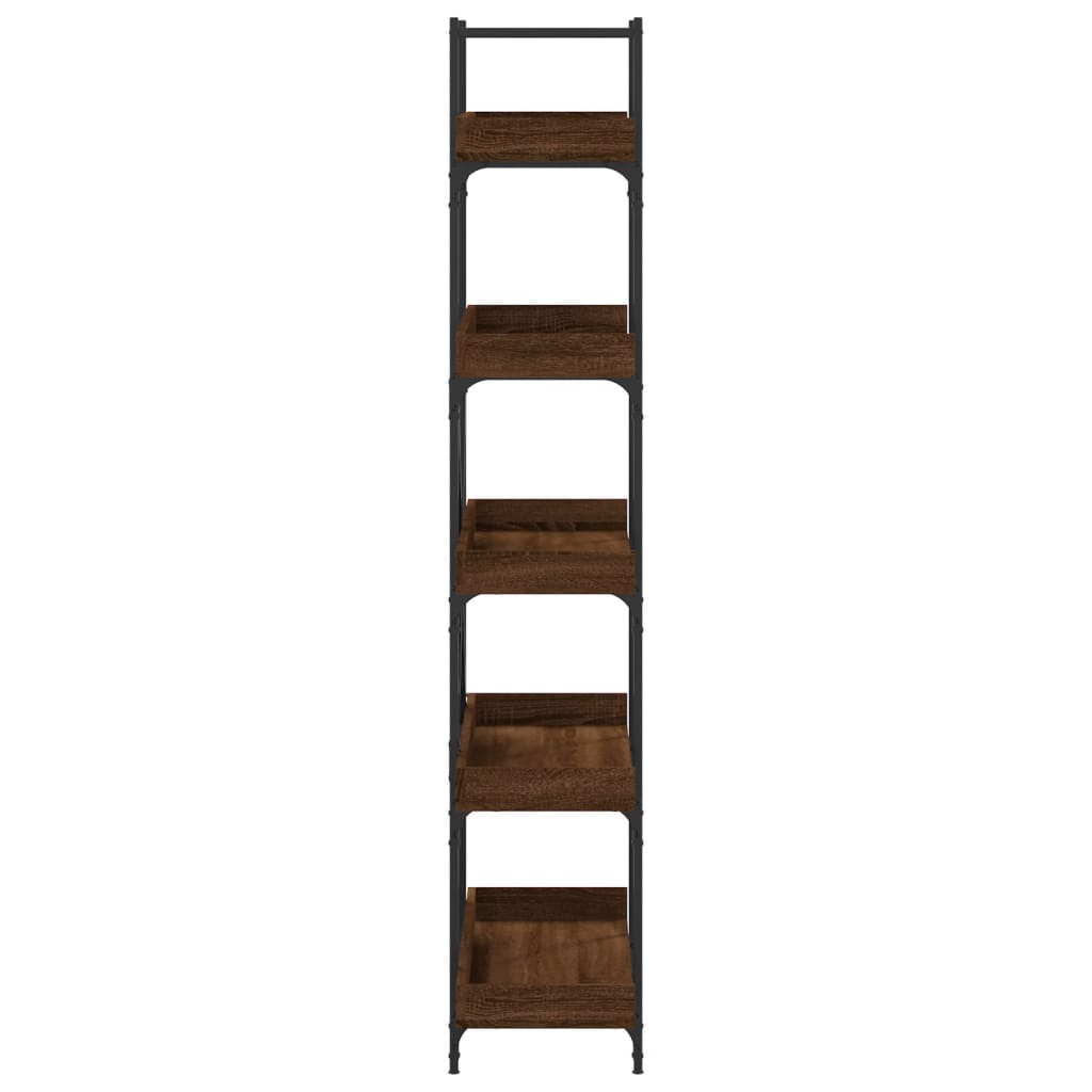 Bücherregal 5 Böden Braun Eiche-Optik 100x33x180,5 cm - Pazzar.ch
