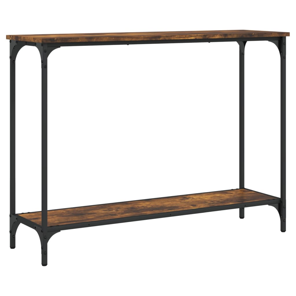 Konsolentisch Räuchereiche 101x30,5x75 cm Holzwerkstoff - Pazzar.ch
